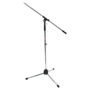 Tripod Boom Microphone Stand - Chrome