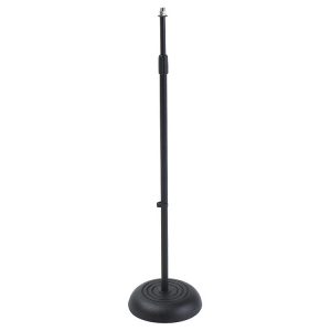 Proline Round Base Microphone Stand - Black