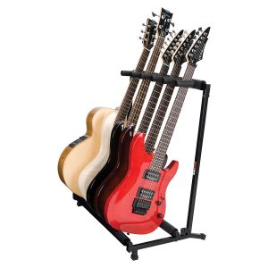 5-Guitar Folding Stand Black - PLMS5