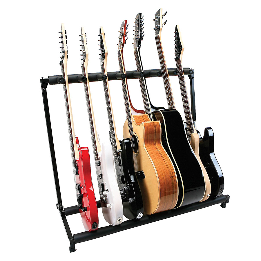 7-Guitar Folding Stand Black - PLMS7 - Proline